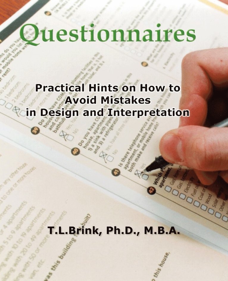 T L Brink - Questionnaires, Häftad