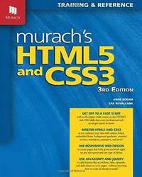 Murach's HTML5 and CSS3 (3rd Edition)