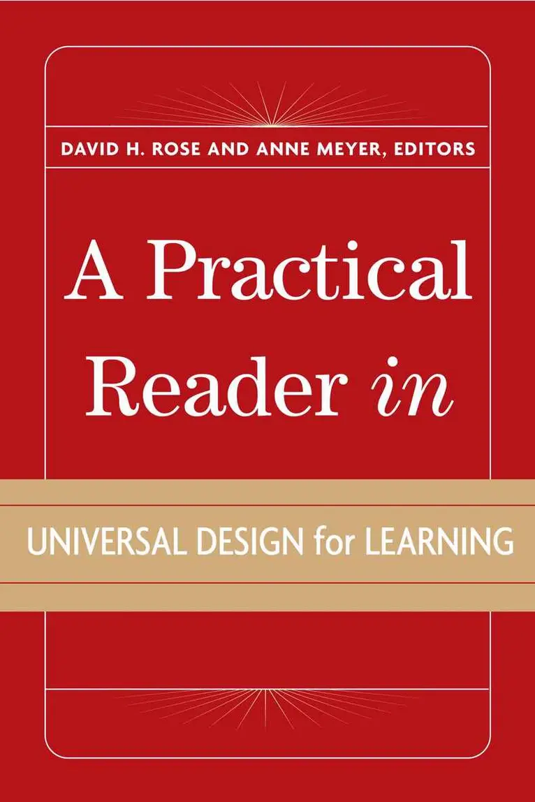 David H. Rose, Anne Meyer - Practical Reader in Universal Design for Learning, Häftad. Tillgänglighet: Lägg i varukorg