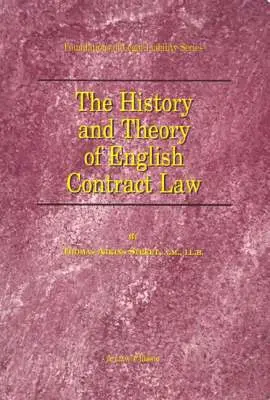 Thomas A. Street - History and Theory of English Contract Law, Häftad. Tillgänglighet: Lägg i varukorg