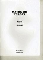 Stephen Pearce - Maths on Target Year 3 Answers, Häftad