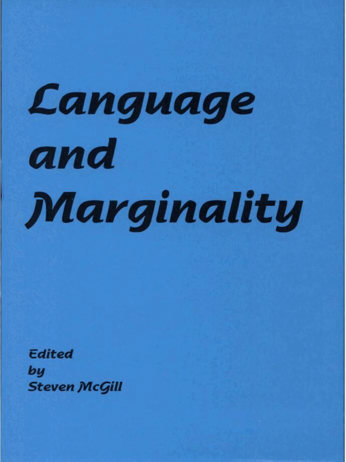 Steven McGill - Language and Marginality, Häftad
