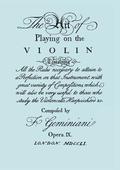Art of Playing the Violin. [Facsimile of 1751 Edition].