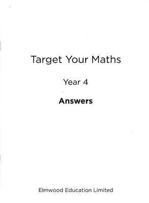 Stephen Pearce - Target Your Maths Year 4 Answer Book, Häftad