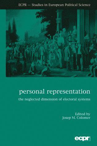 Josep M Colomer - Personal Representation, Häftad