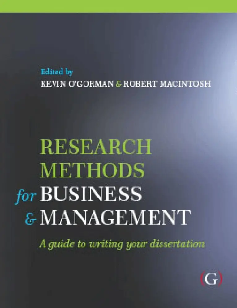 Kevin D O'Gorman, Robert MacIntosh - Research Methods for Business and Management, Inbunden. Tillgänglighet: Tillfälligt slut