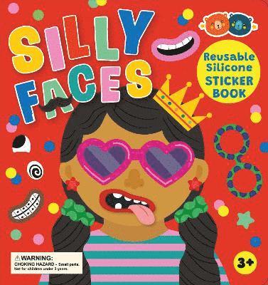 Silicone Sticker Book - Silly Faces, Inbunden