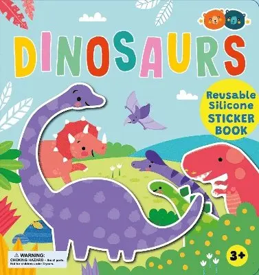 Silicone Sticker Book - Dinosaurs, Inbunden. Tillgänglighet: Lägg i varukorg
