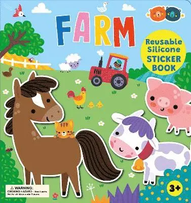 Silicone Sticker Book - Farm, Inbunden. Tillgänglighet: Lägg i varukorg
