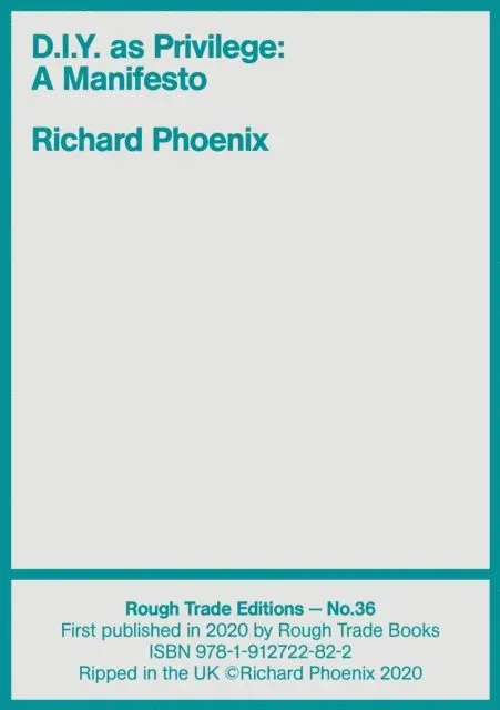 Richard Phoenix - D.I.Y. as Privilege, E-bok. Tillgänglighet: Lägg i varukorg