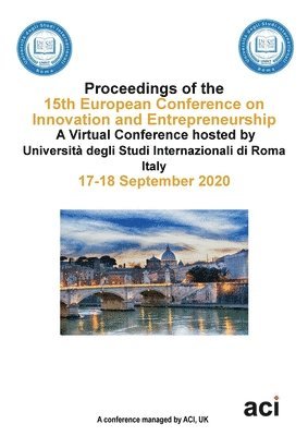 Alessandro De Nisco - ECIE 2020-Proceedings of the 15th European Conference on Innovation and Entrepreneurship, Häftad