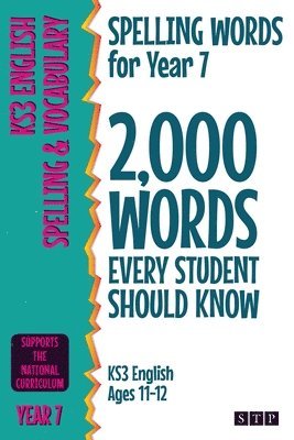 STP Books - Spelling Words for Year 7, Häftad