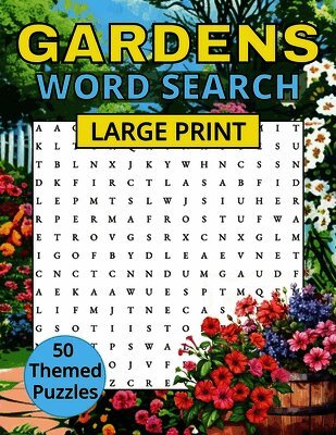 Hearthside Press - Gardens Word Search, Häftad