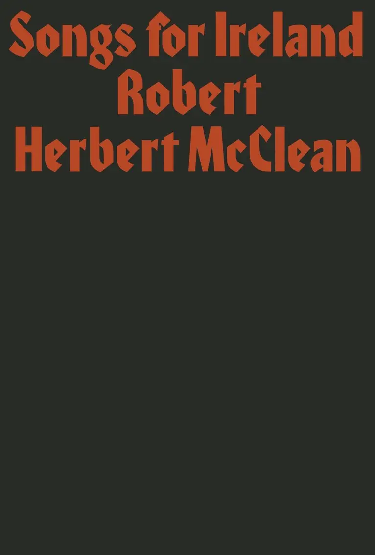 Robert Herbert McClean - Songs for Ireland, Häftad. Tillgänglighet: Lägg i varukorg