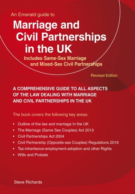 Steve Richards - Marriage and Civil Partnerships in the UK, E-bok