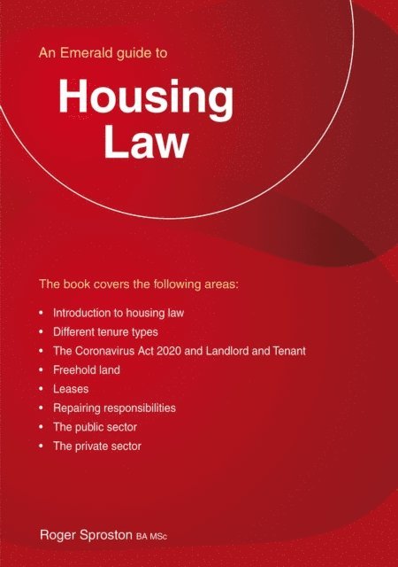 Roger Sproston - Housing Law, E-bok