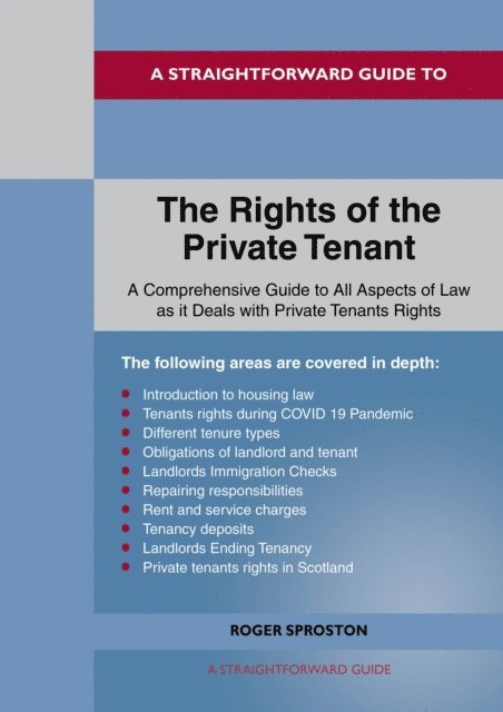 Roger Sproston - Rights of the Private Tenant, E-bok