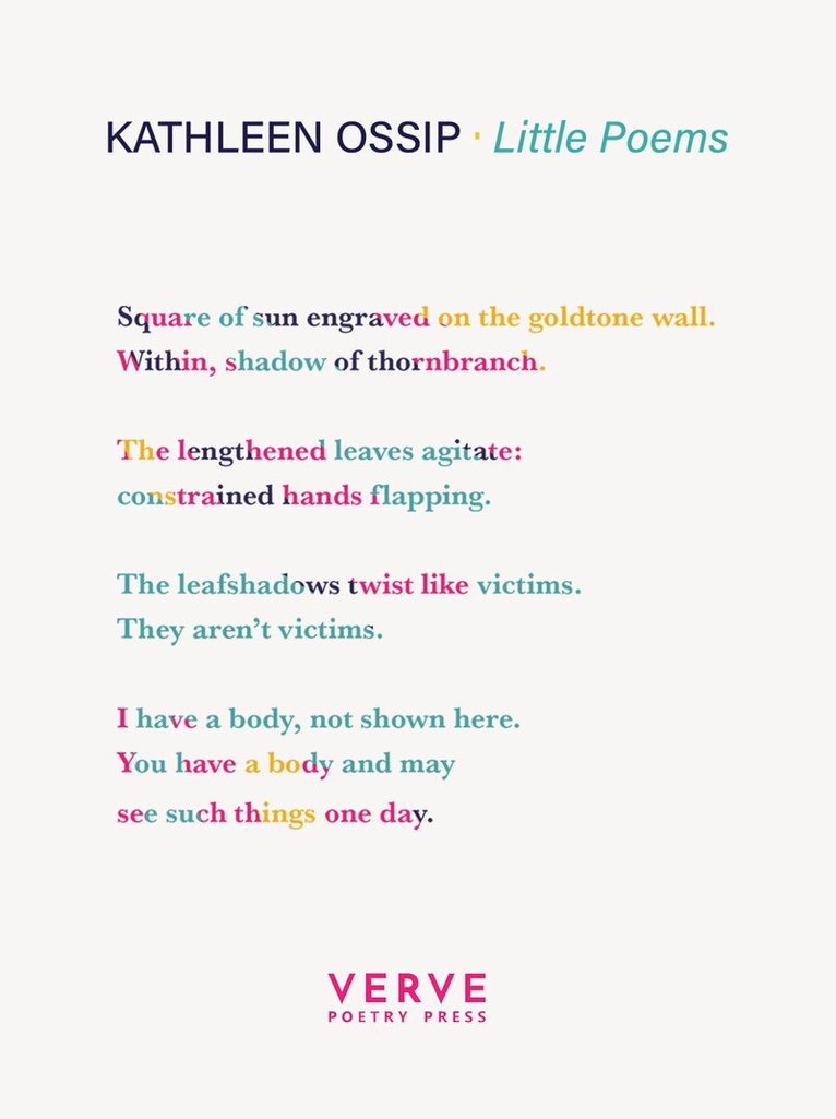 Kathleen Ossip - Little Poems, Häftad