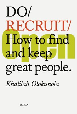 Khalilah Olokunola - Do Recruit, Häftad