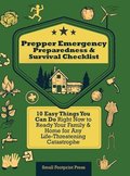 Prepper Emergency Preparedness Survival Checklist