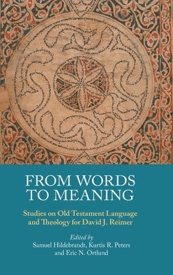 Samuel Hildebrandt, Kurtis R Peters, Eric N Ortlund - From Words to Meaning, Inbunden