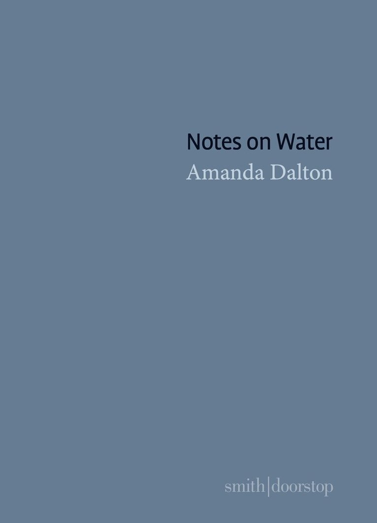Amanda Dalton - Notes on Water, Häftad