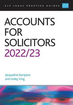 King, Kempton - Accounts for Solicitors 2022/2023, Häftad