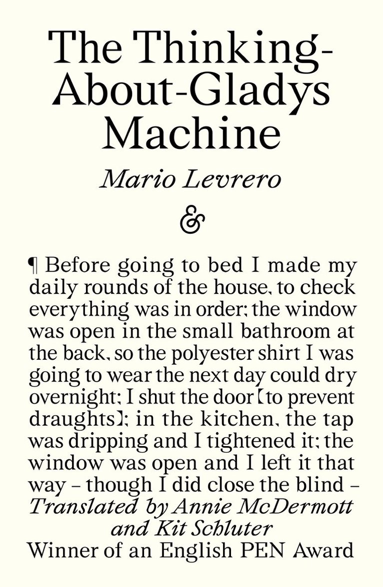 Mario Levrero - Thinking-About-Gladys Machine, Häftad