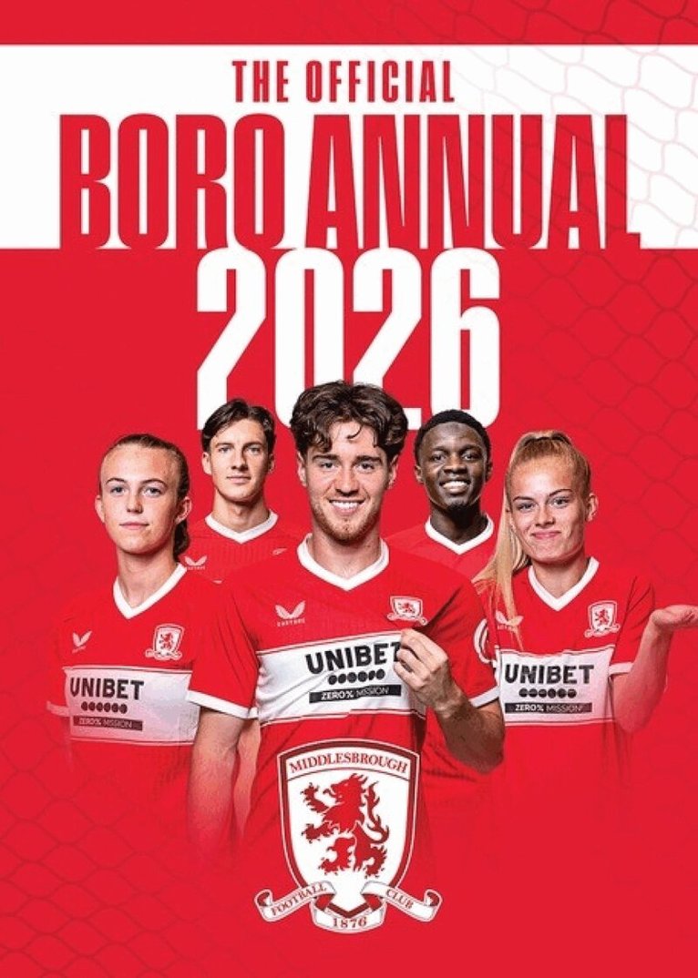 twocan design - Official Middlesbrough Annual 2026, Inbunden