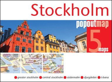 Stockholm PopOut Map - pocket-size, pop up map of Stockholm city centre, Övrigt