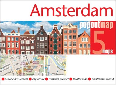 Amsterdam PopOut Map - pocket size, pop up map of Amsterdam city centre, Övrigt