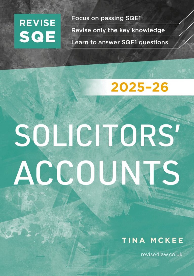 Tina McKee - Revise SQE Solicitors' Accounts 2025/26, Häftad