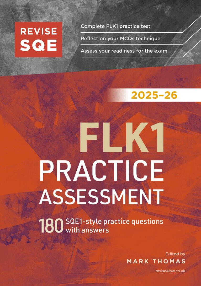 Mark Thomas - Revise SQE FLK1 Practice Assessment 2025/26, Häftad