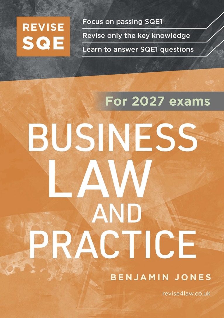 Benjamin Jones - Revise SQE Business Law and Practice 2027, Häftad