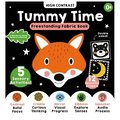 High-Contrast Tummy Time Black-and-White Sensory Rag Book: Part of the A Wonderful Wood Collection for Newborns and Babies 0-2 years