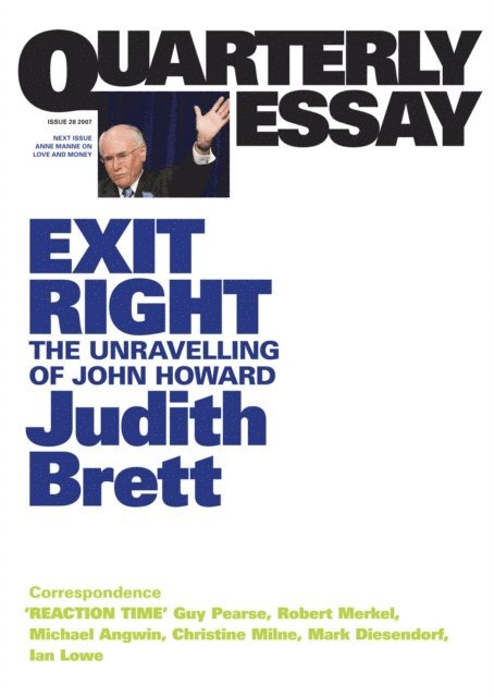 Judith Brett - Exit Right, E-bok