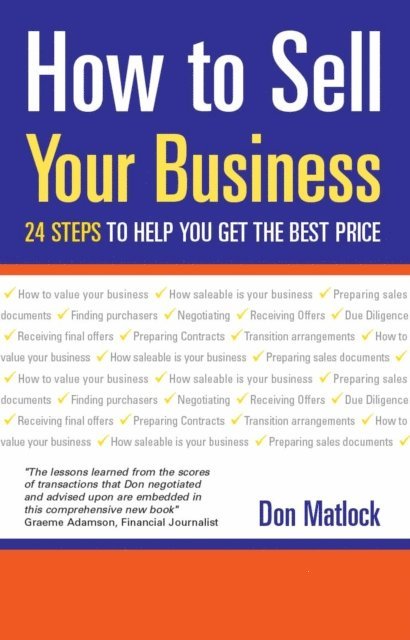 Don Matlock - How to Sell Your Business, E-bok