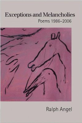 Ralph Angel - Exceptions and Melancholies, Inbunden