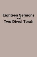 Yaakov Ben Avrohom - Eighteen Sermons and Two Divrei Torah, Häftad