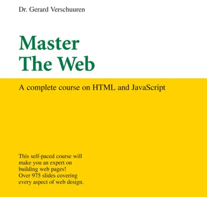 Dr. Gerard Verschuuren - Master the Web, Övrigt. Tillgänglighet: Tillfälligt slut