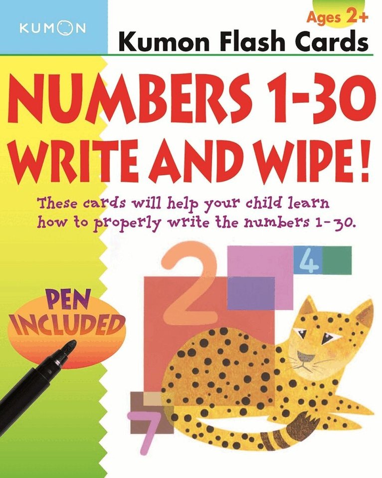 Kumon - Numbers 1-30 Write & Wipe!, Häftad. Tillgänglighet: Tillfälligt slut