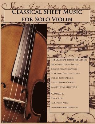 Classical Sheet Music for Solo Violin, Häftad