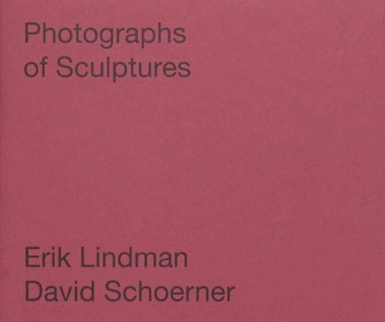 David Schoerner - Photographs of Sculptures, Häftad