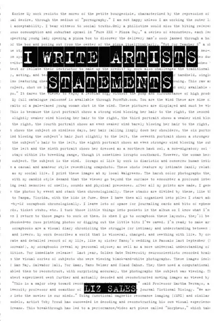 Liz Sales - I Write Artist Statements, E-bok. Tillgänglighet: Lägg i varukorg