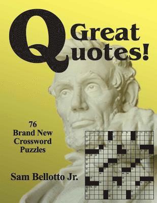 Sam Bellotto Jr - Great Quotes: 76 Brand New Crossword Puzzles, Häftad