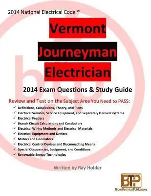 Ray Holder - Vermont 2014 Journeyman Electrician Study Guide, Häftad. Tillgänglighet: Lägg i varukorg