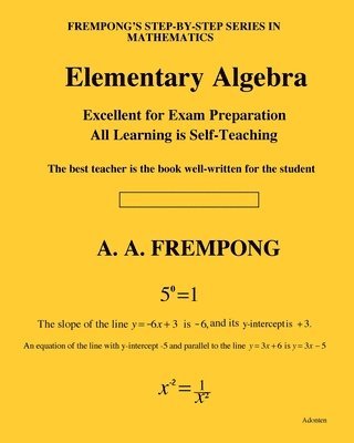 A a Frempong - Elementary Algebra, Häftad. Tillgänglighet: Lägg i varukorg