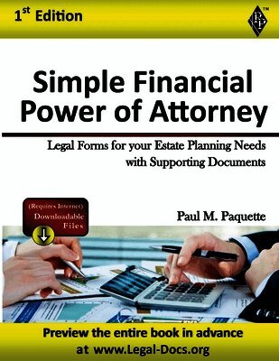 Paul Paquette - Simple Financial Power of Attorney, Häftad