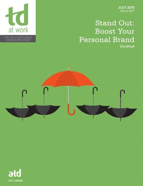 Ora Shtull - Stand Out: Boost Your Personal Brand, E-bok