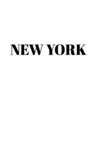 New York Hardcover White Decorative Book for Decorating Shelves, Coffee Tables, Home Decor, Stylish World Fashion Cities Design